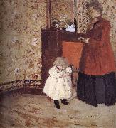 Edouard Vuillard Wife and children oil on canvas